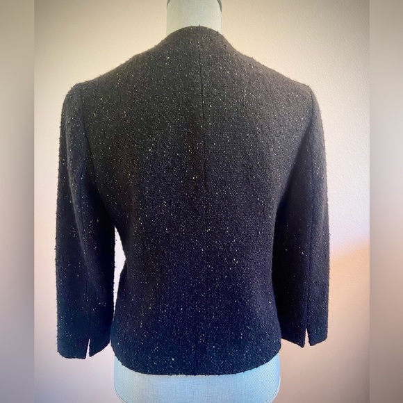 Esprit Tweed Boucle Blazer black with gold metallic thread XS - Picture 3 of 13